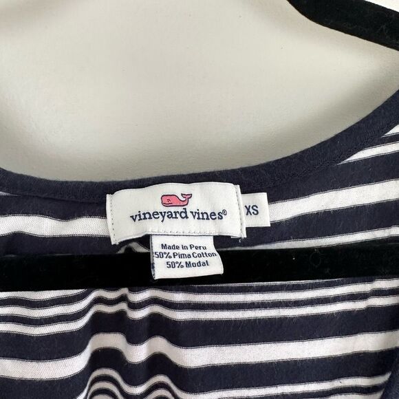Vineyard Vines Women’s Extra Small Navy Striped Soft Dress - Picture 2 of 6